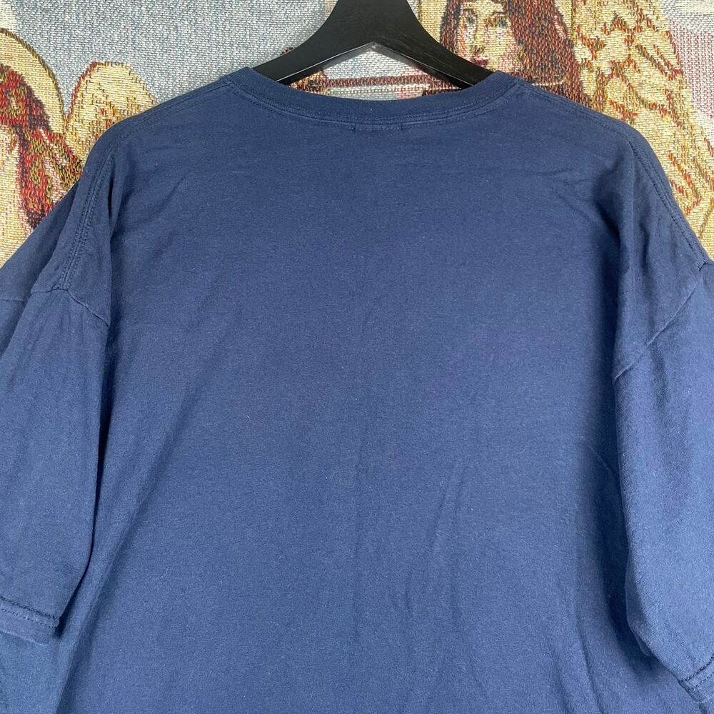 Vintage 90s USA Eagle Freedom Shirt Men’s Gildan Tag Size XXL Blue Flag Harley - Picture 5 of 8